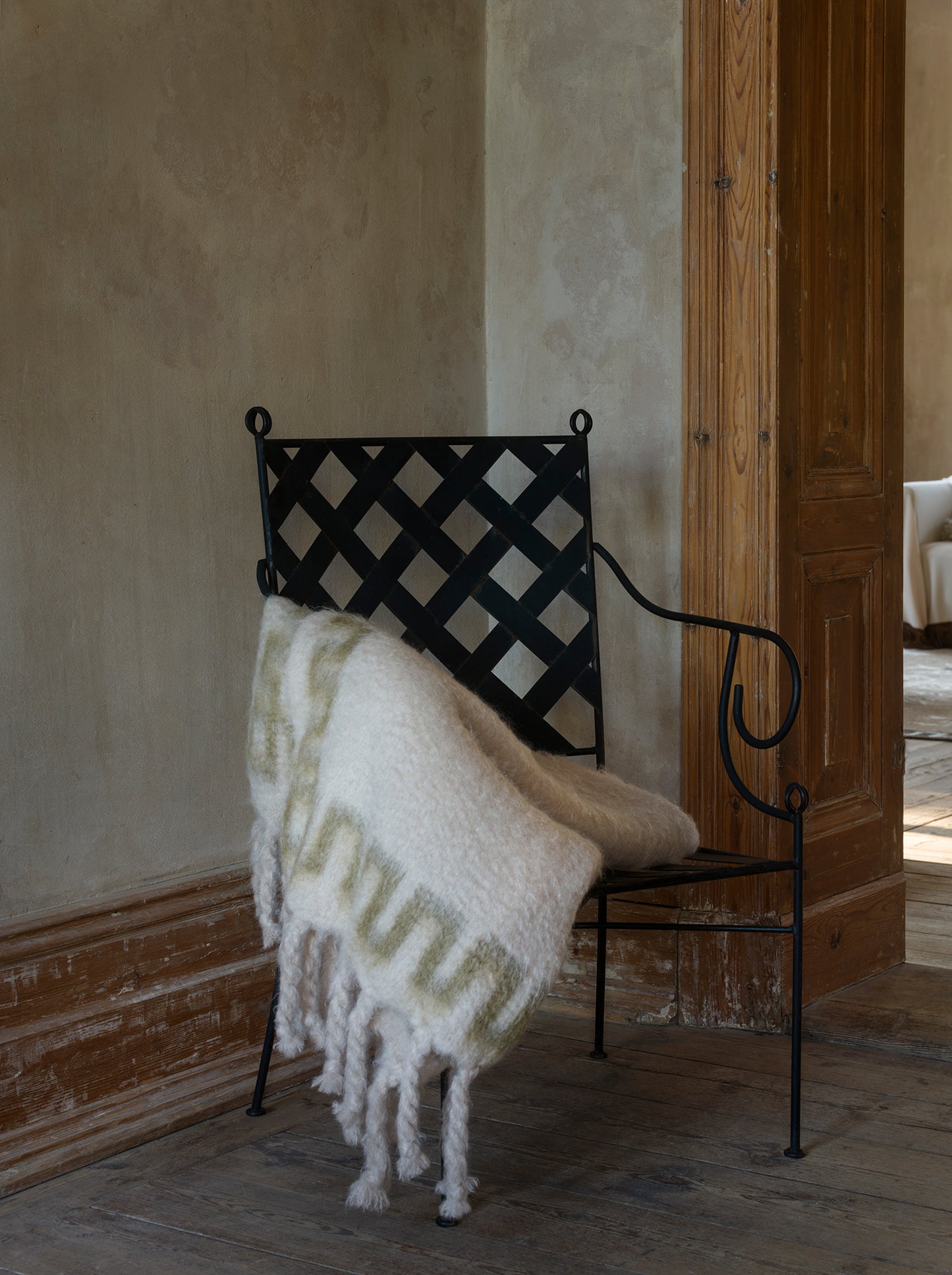 Frame Mohair Throw