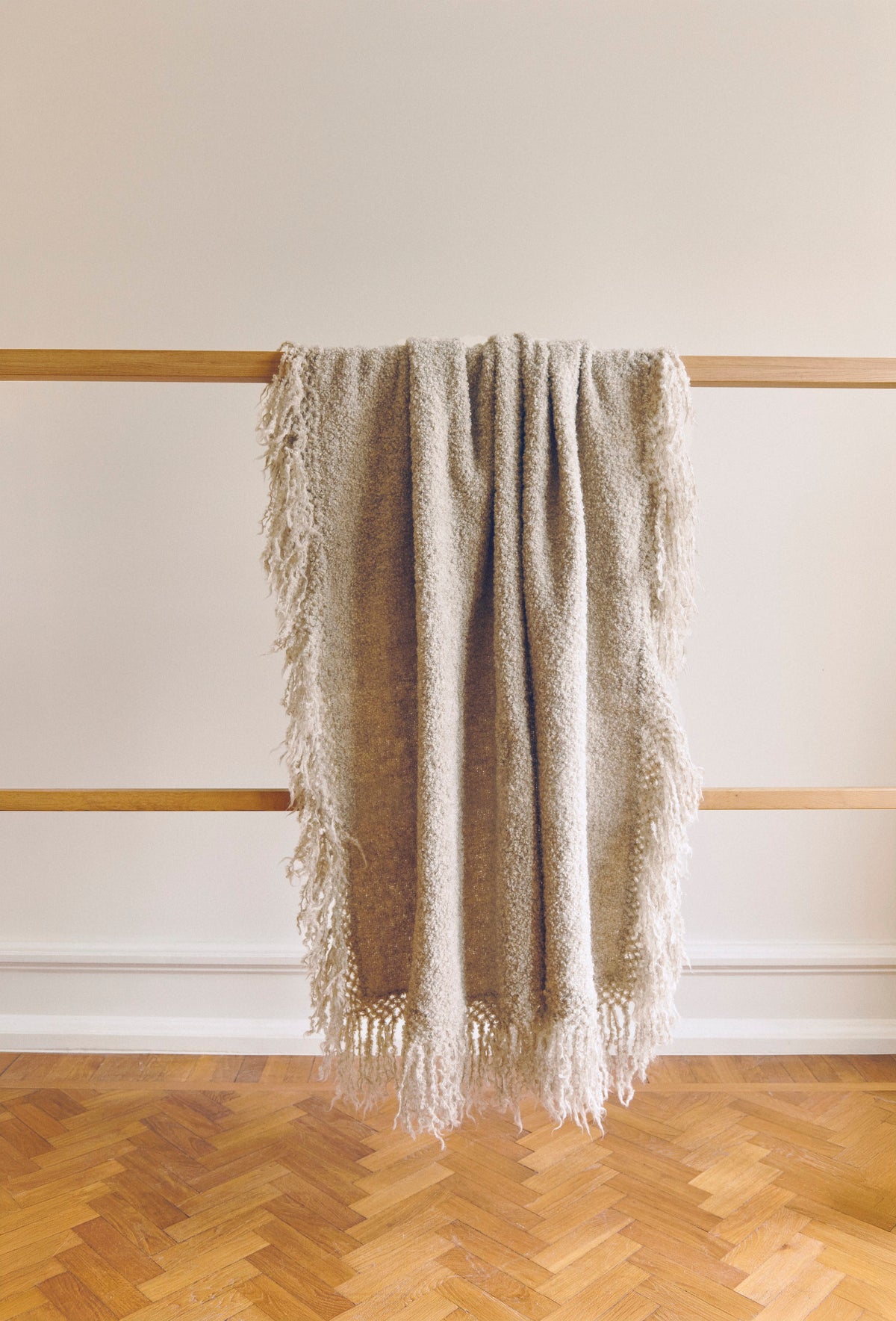 Beige Throw