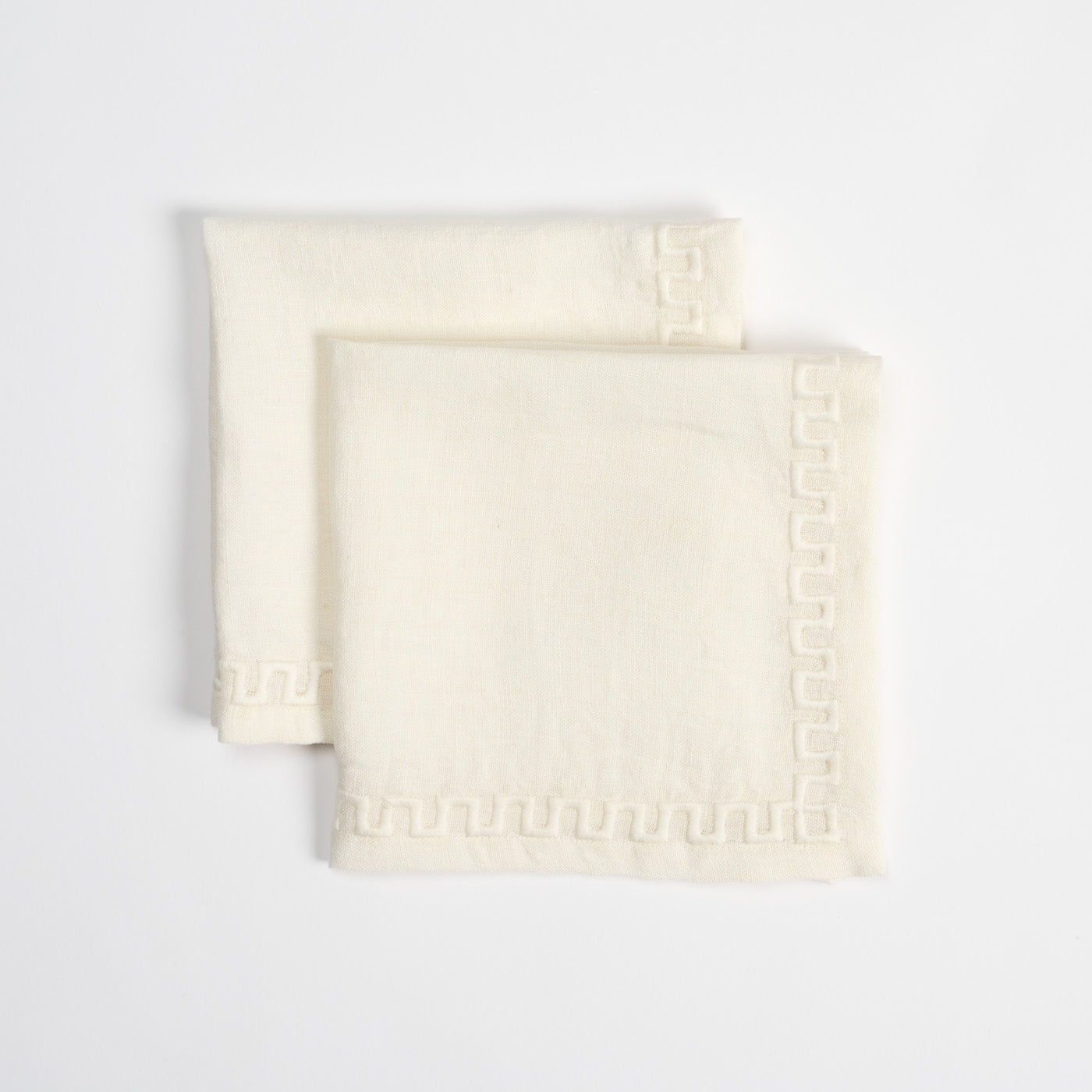 Frame linen napkin, white - pair of two