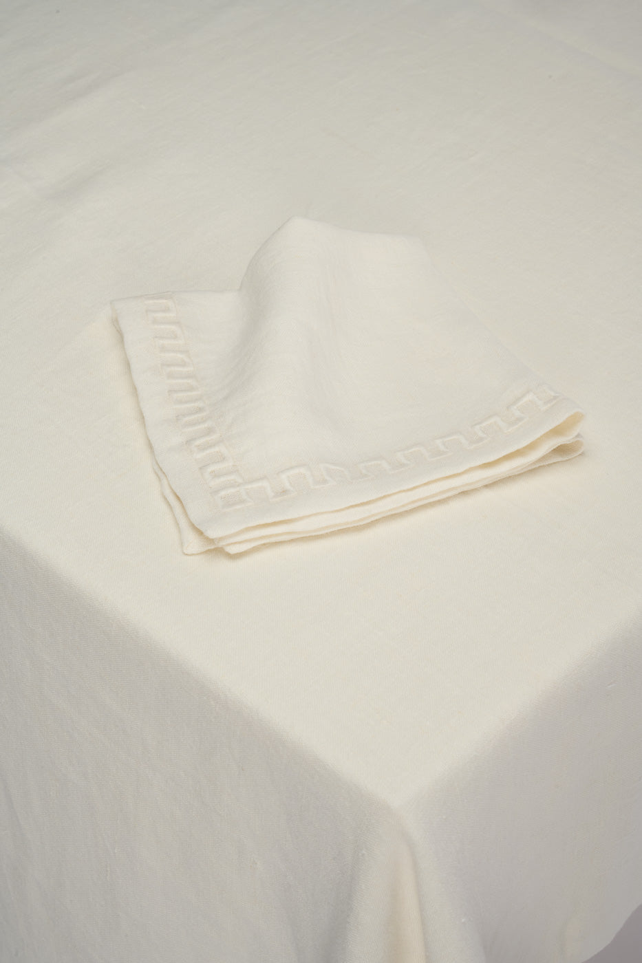 Frame linen napkin, white - pair of two