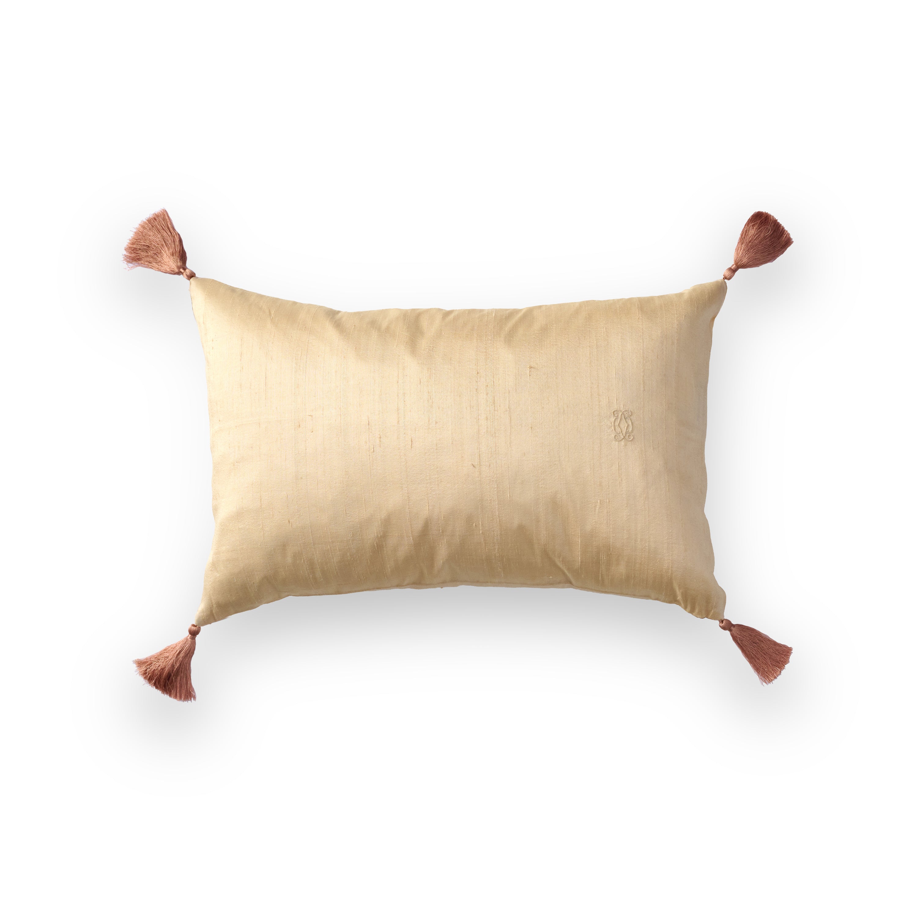 Silk Cushion Soft Yellow